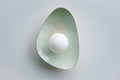 Soft Green Tones Ceramic Wall Lamp / Sconce