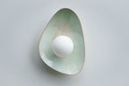 Soft Green Tones Ceramic Wall Lamp / Sconce