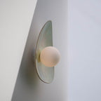 Soft Green Tones Ceramic Wall Lamp / Sconce
