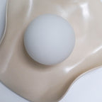 Creamy Nude Ceramic Wall Light / Sconce