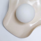 Creamy Nude Ceramic Wall Light / Sconce