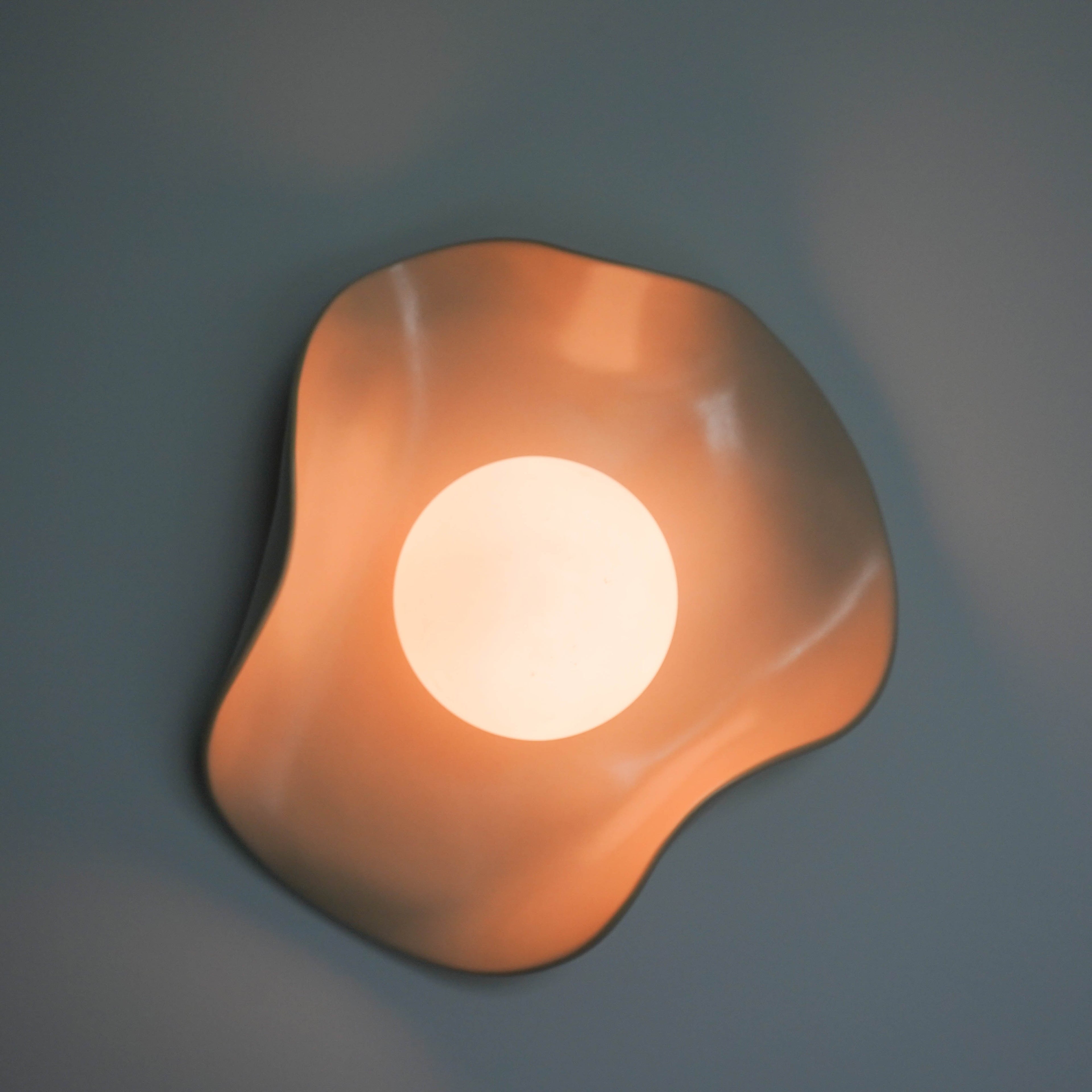 Creamy Nude Ceramic Wall Light / Sconce