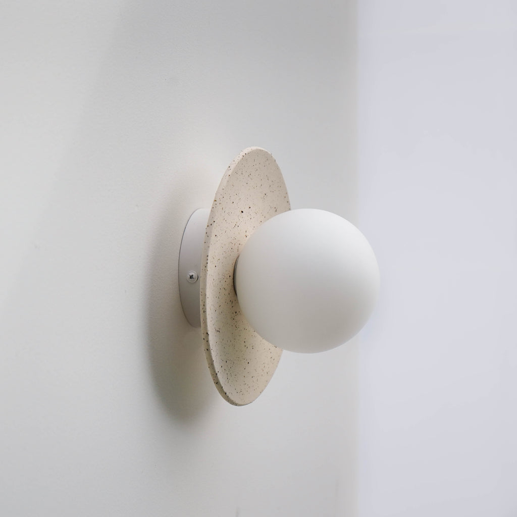 Aplique de pared/lámpara de cerámica moteada