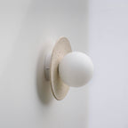 Aplique de pared/lámpara de cerámica moteada
