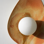 Sunset Coloured Handmade Ceramic Wall Lamp / Sconce