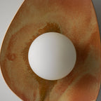 Sunset Coloured Handmade Ceramic Wall Lamp / Sconce