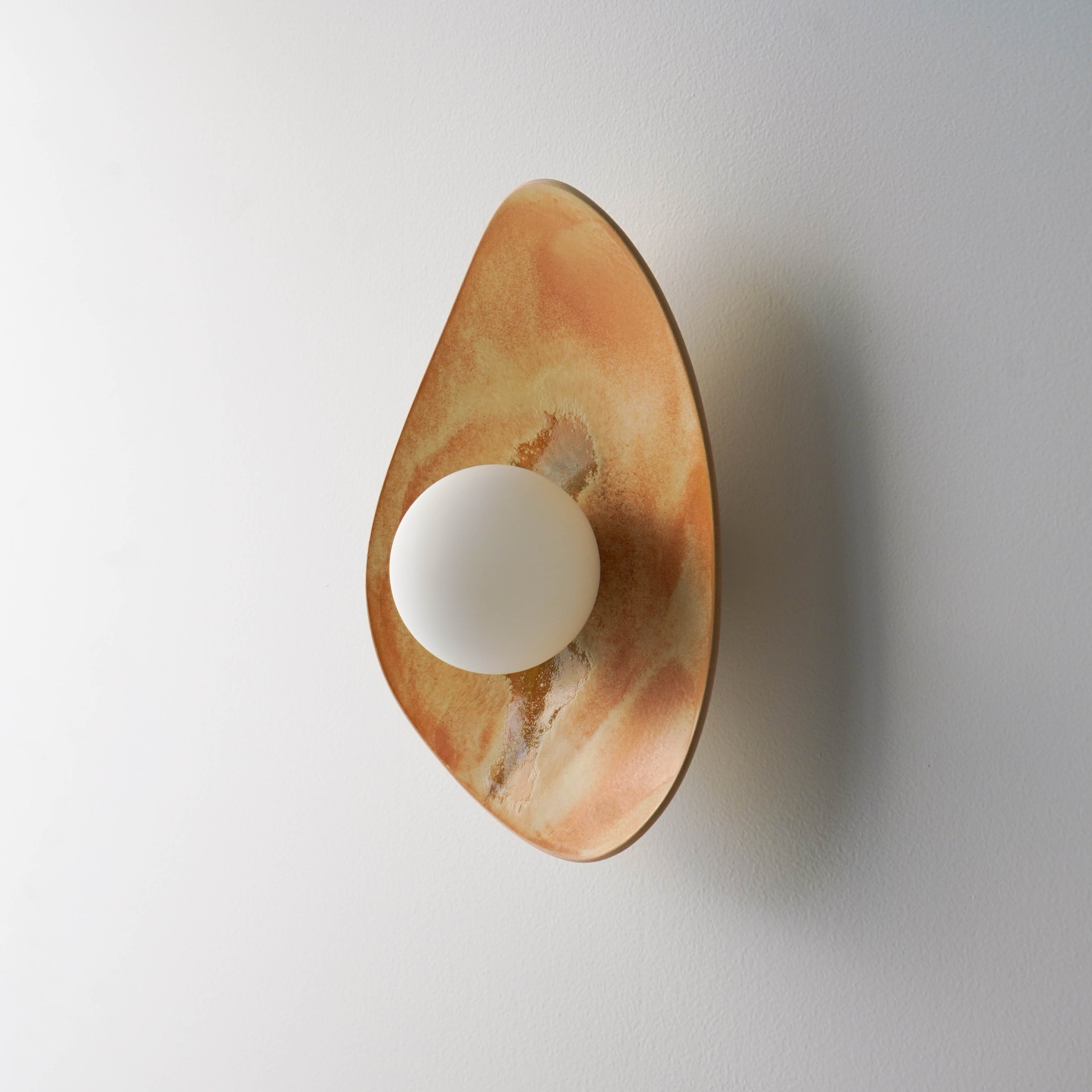 Sunset Coloured Handmade Ceramic Wall Lamp / Sconce