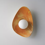 Sunset Coloured Handmade Ceramic Wall Lamp / Sconce