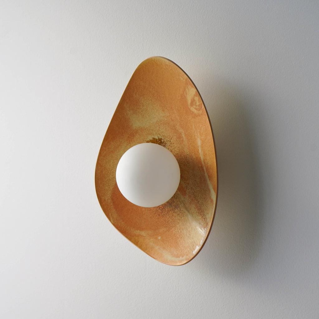 Sunset Coloured Handmade Ceramic Wall Lamp / Sconce