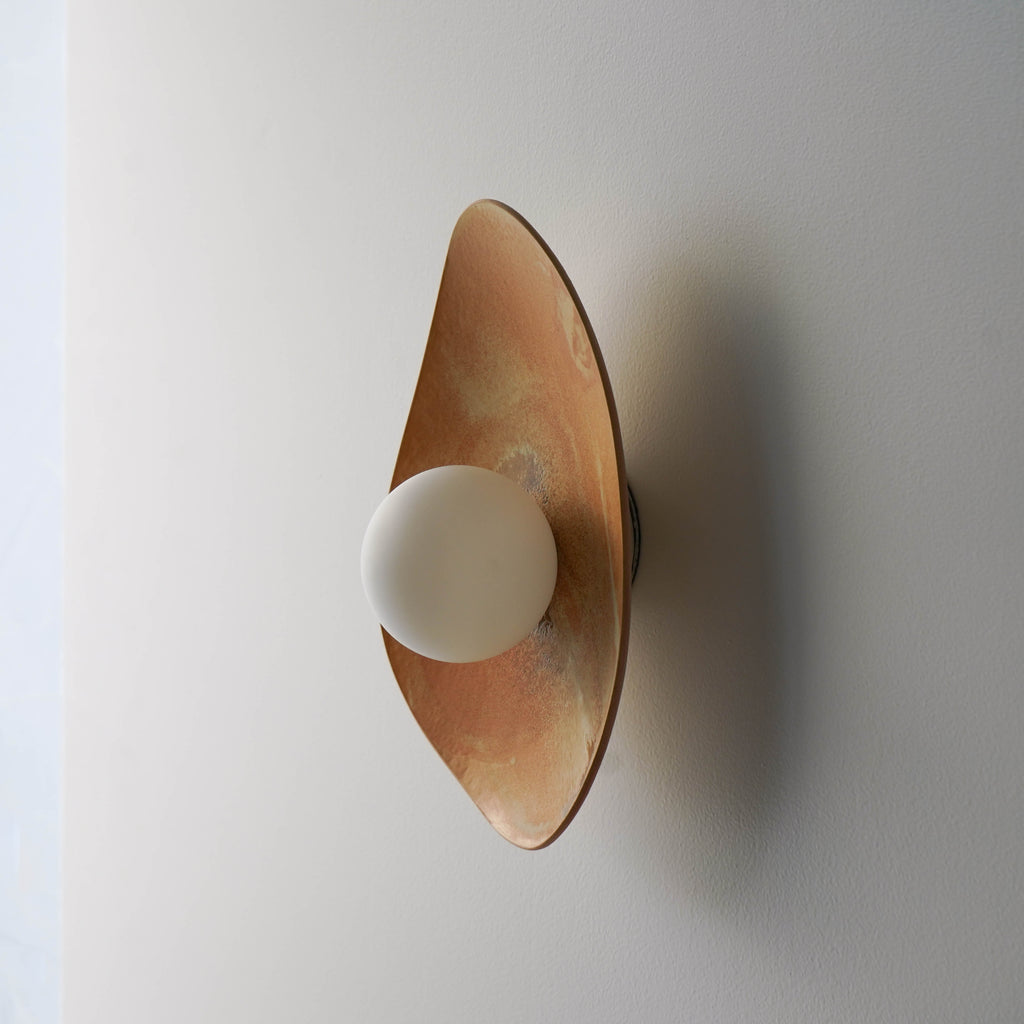 Sunset Coloured Handmade Ceramic Wall Lamp / Sconce