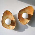 Sunset Coloured Handmade Ceramic Wall Lamp / Sconce