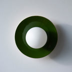 Green Glaze Ceramic Wall Lamp / Sconce