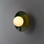 Green Glaze Ceramic Wall Lamp / Sconce