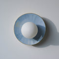 Light Blue Violet Ceramic Wall Lamp / Sconce