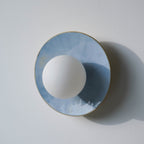 Light Blue Violet Ceramic Wall Lamp / Sconce