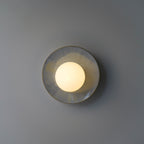 Light Blue Violet Ceramic Wall Lamp / Sconce