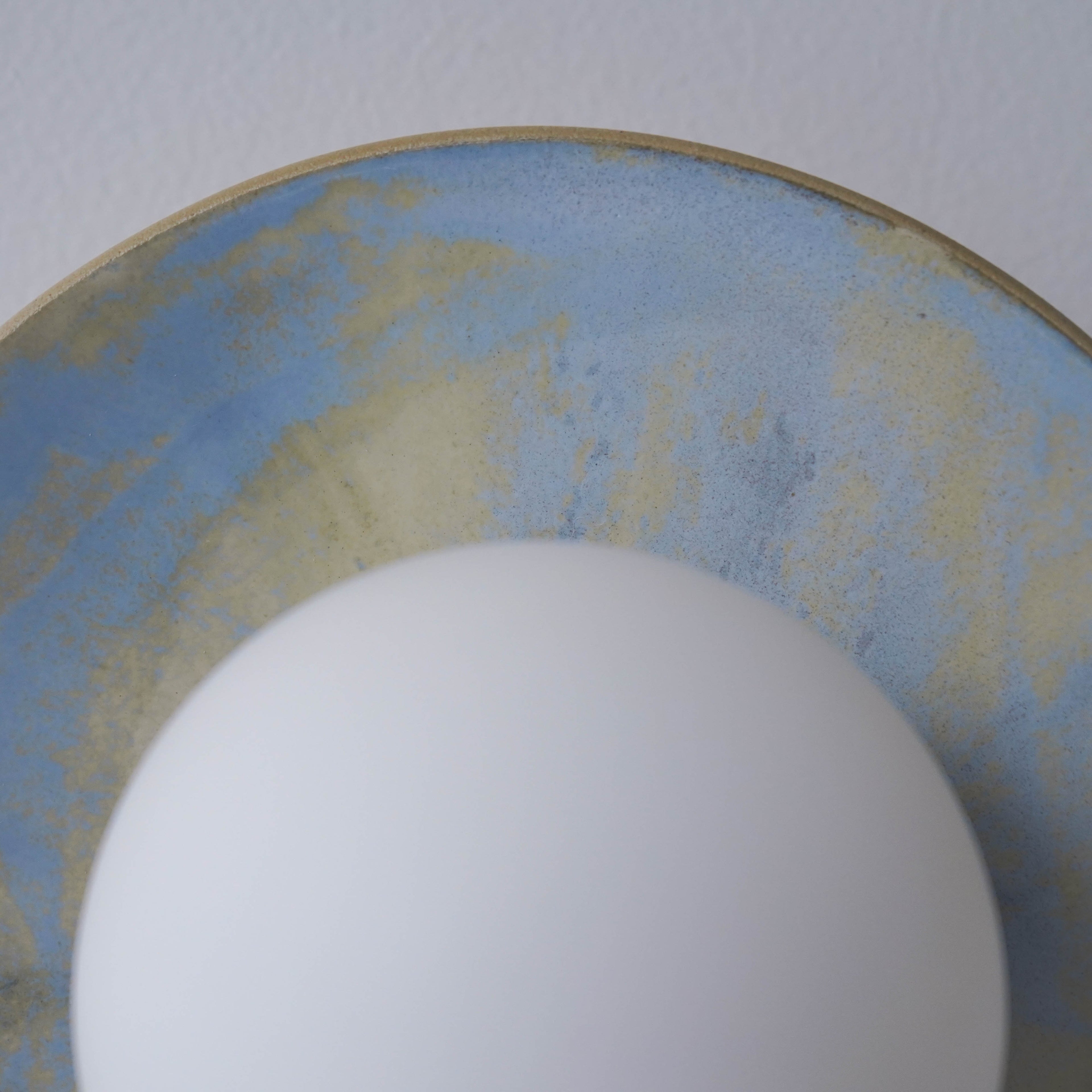 Light Blue Violet Ceramic Wall Lamp / Sconce