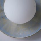 Light Blue Violet Ceramic Wall Lamp / Sconce