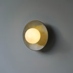 Light Blue Violet Ceramic Wall Lamp / Sconce