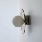 Creamy White Ceramic Wall Lamp / Sconce