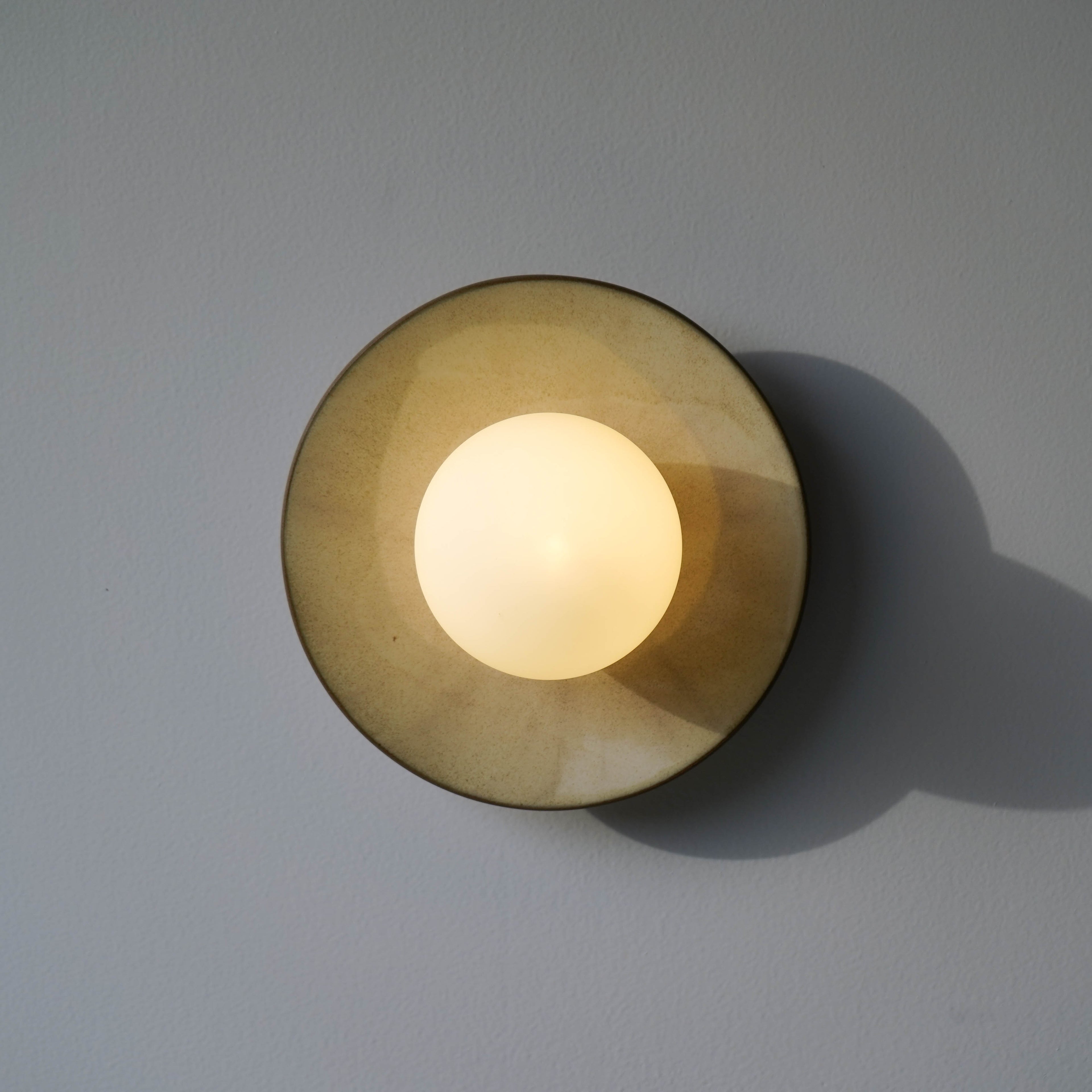 Creamy White Ceramic Wall Lamp / Sconce