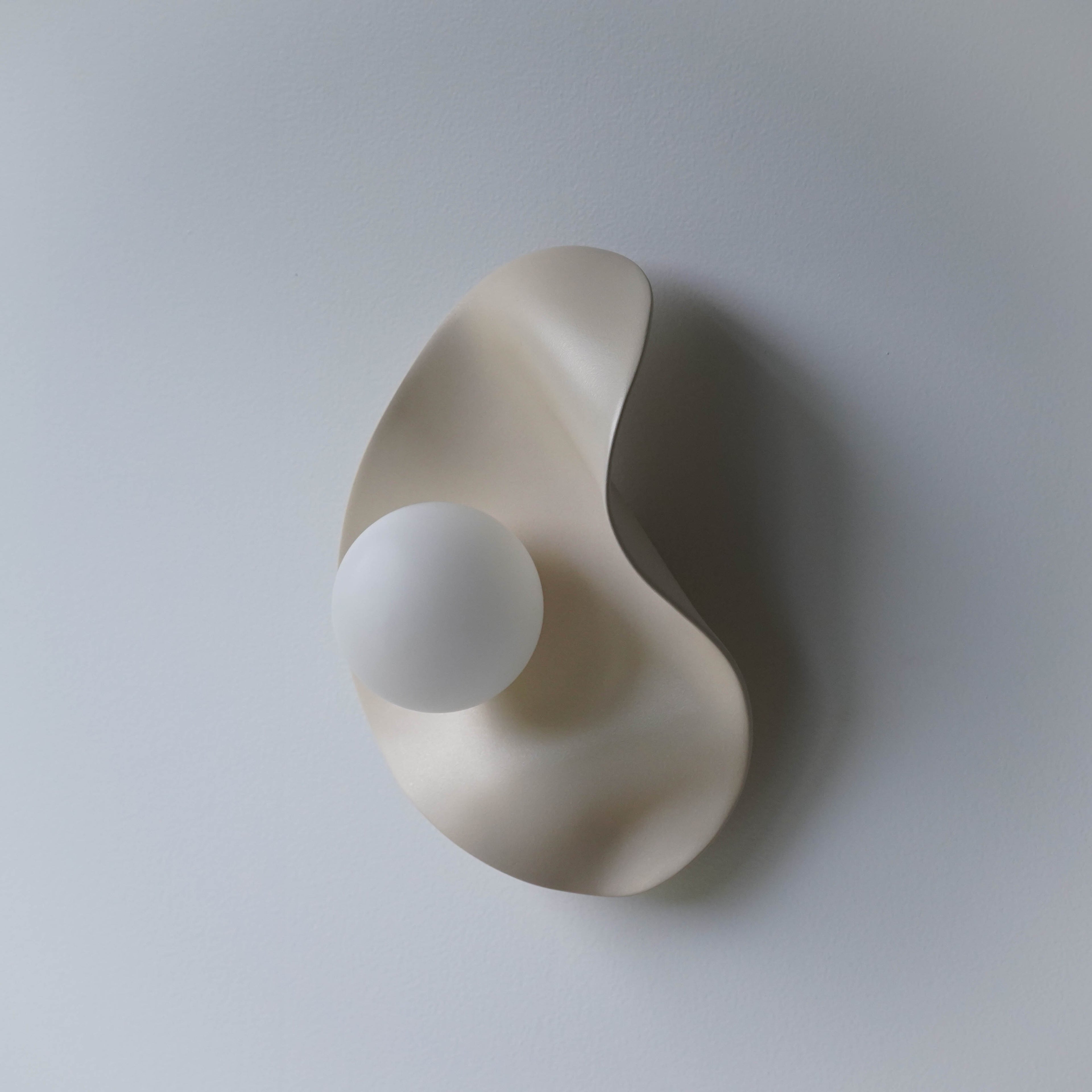 Creamy Nude Ceramic Wall Light / Sconce