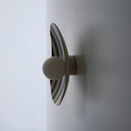Black and White Striped Ceramic Wall Light / Sconce