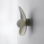 Green & White Marble Ceramic Wall Lamp / Sconce