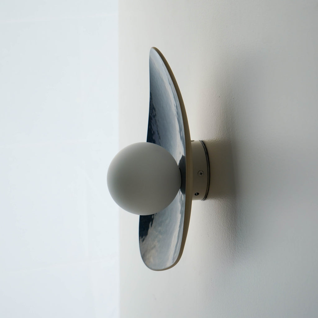 Handmade Deep Blue Ceramic Wall Sconce / Wall Lamp