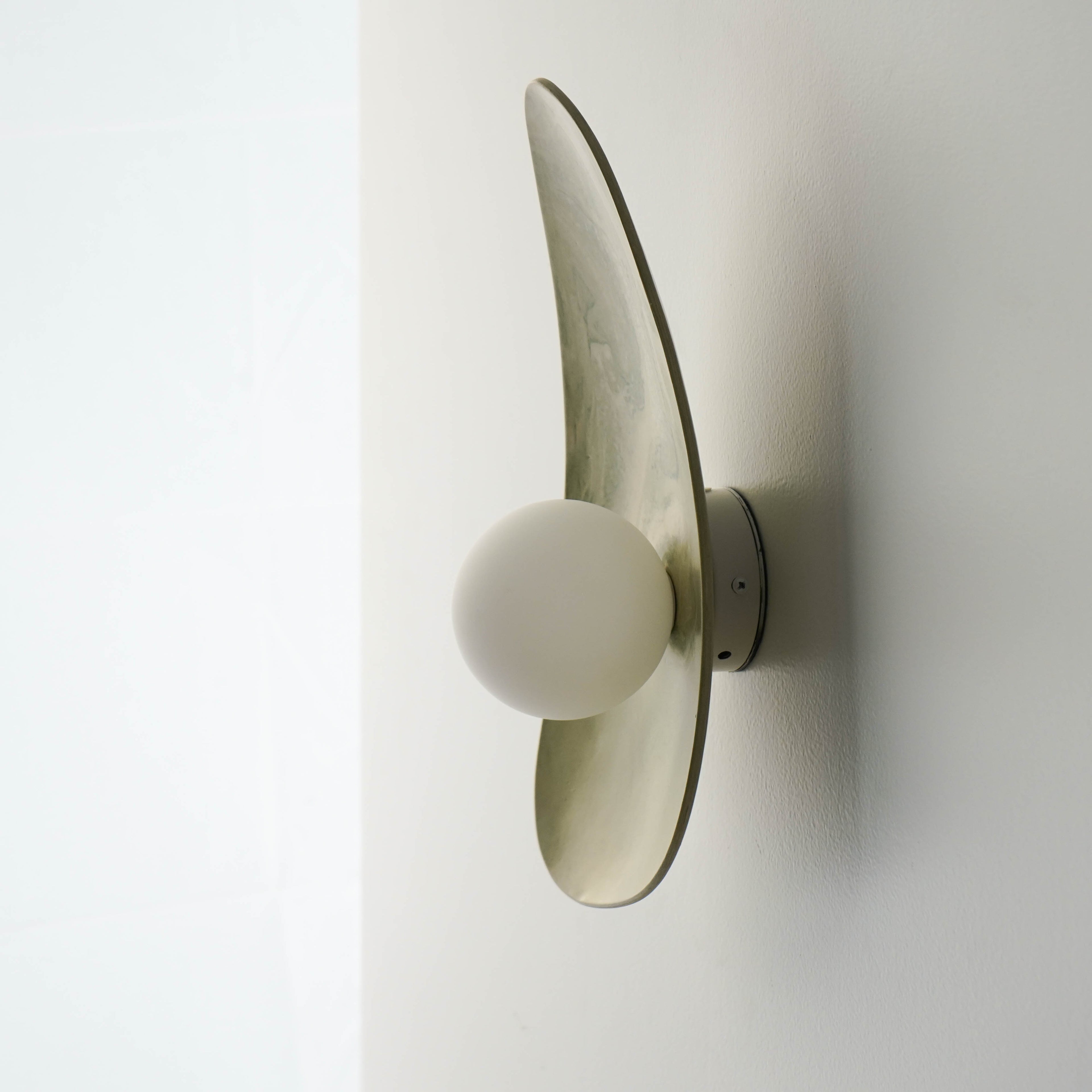 Green & White Marble Ceramic Wall Lamp / Sconce