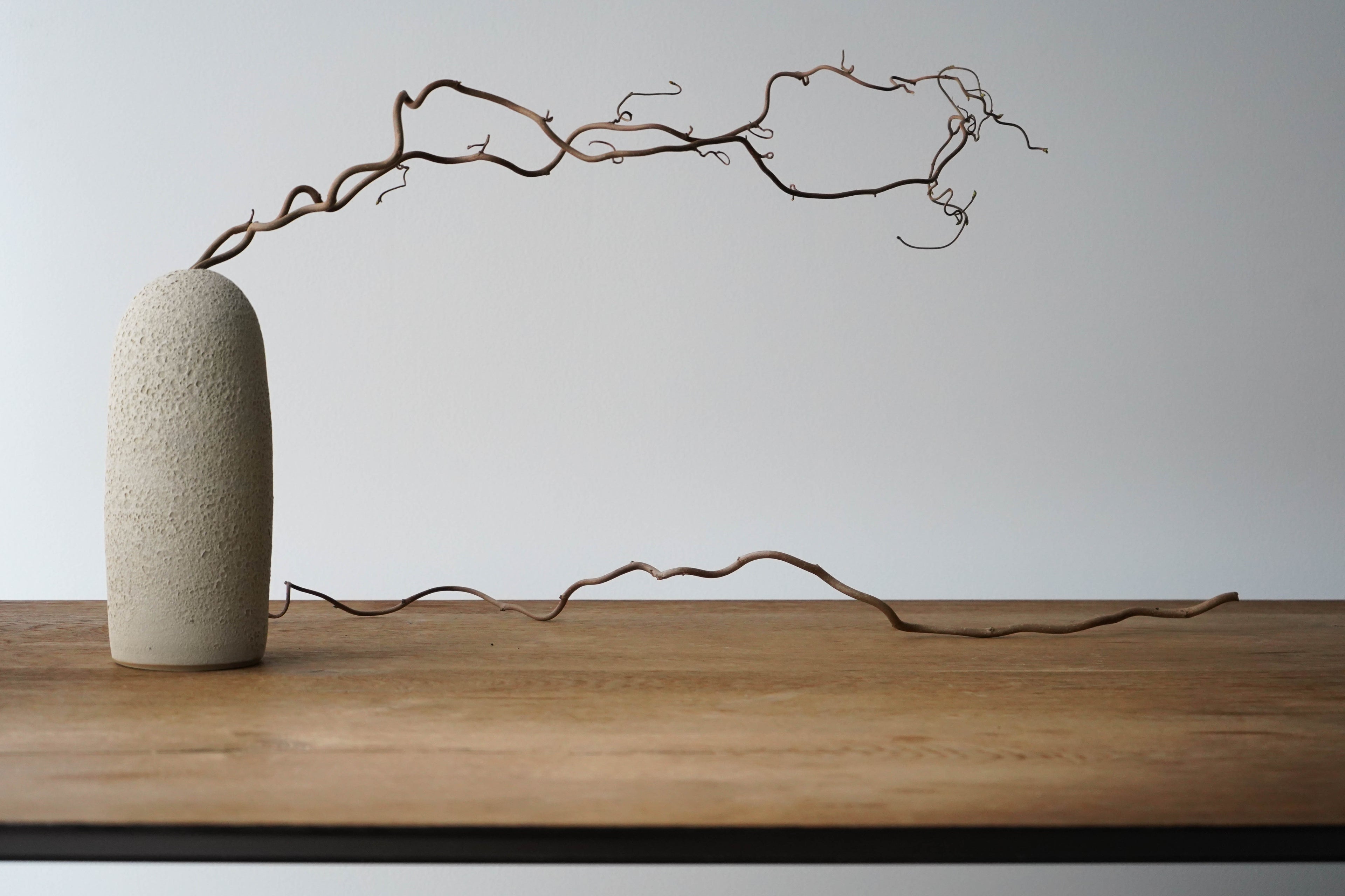 Handmade Stoneware Vase: Lava Crater Glaze Pottery