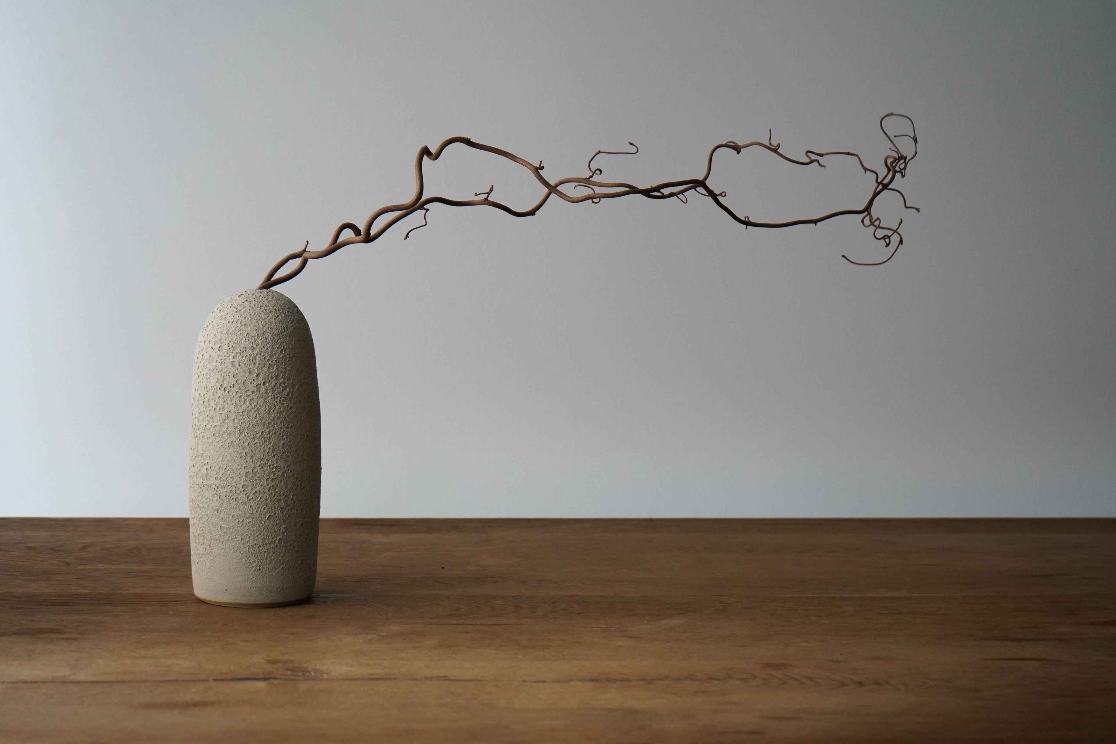 Handmade Stoneware Vase: Lava Crater Glaze Pottery