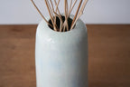 Pastel Blue & White Hand Thrown Stoneware Vase
