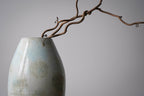 Pastel Blue & White Stoneware Vase
