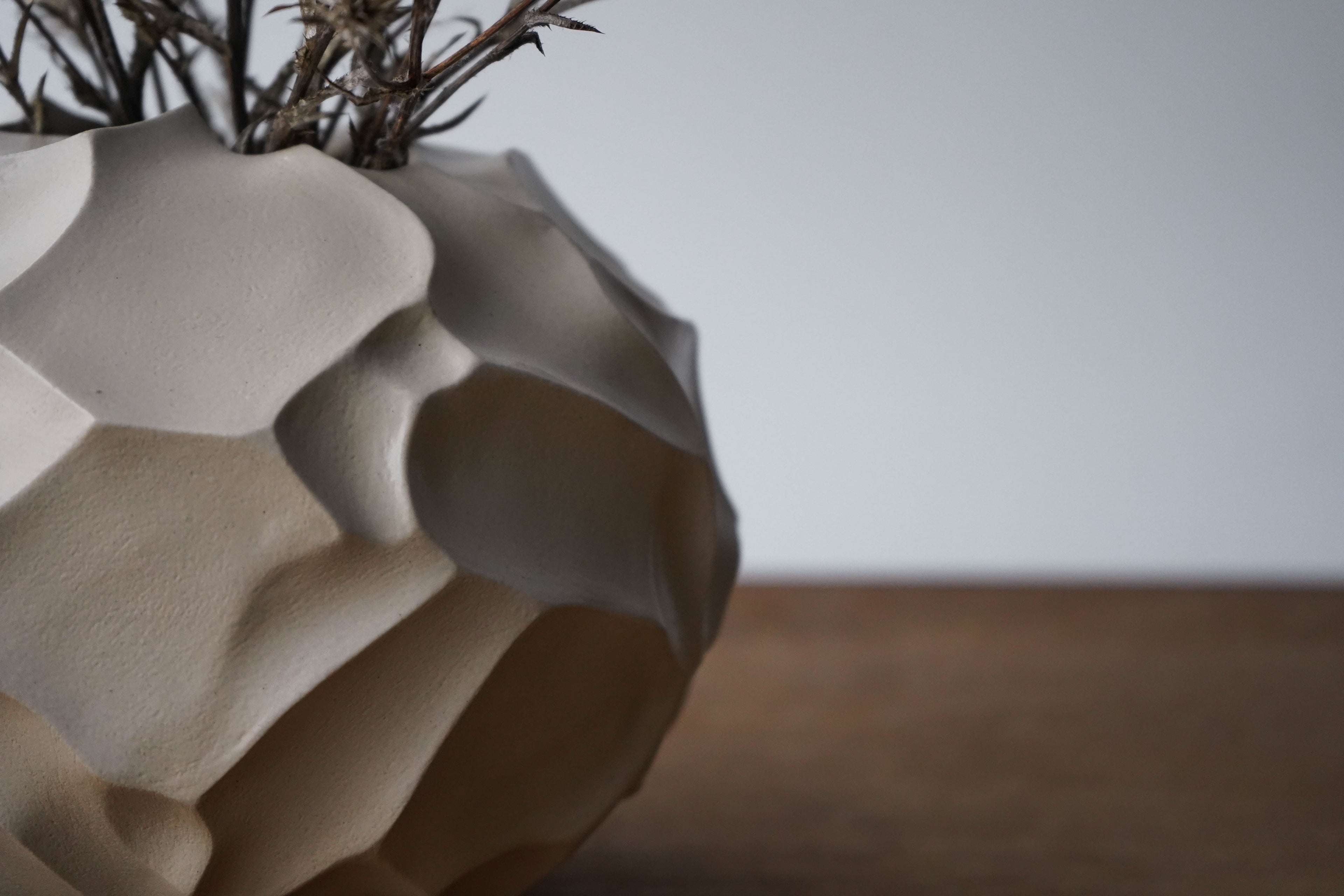 Meteorite - Handbuilt Round Stoneware Vase