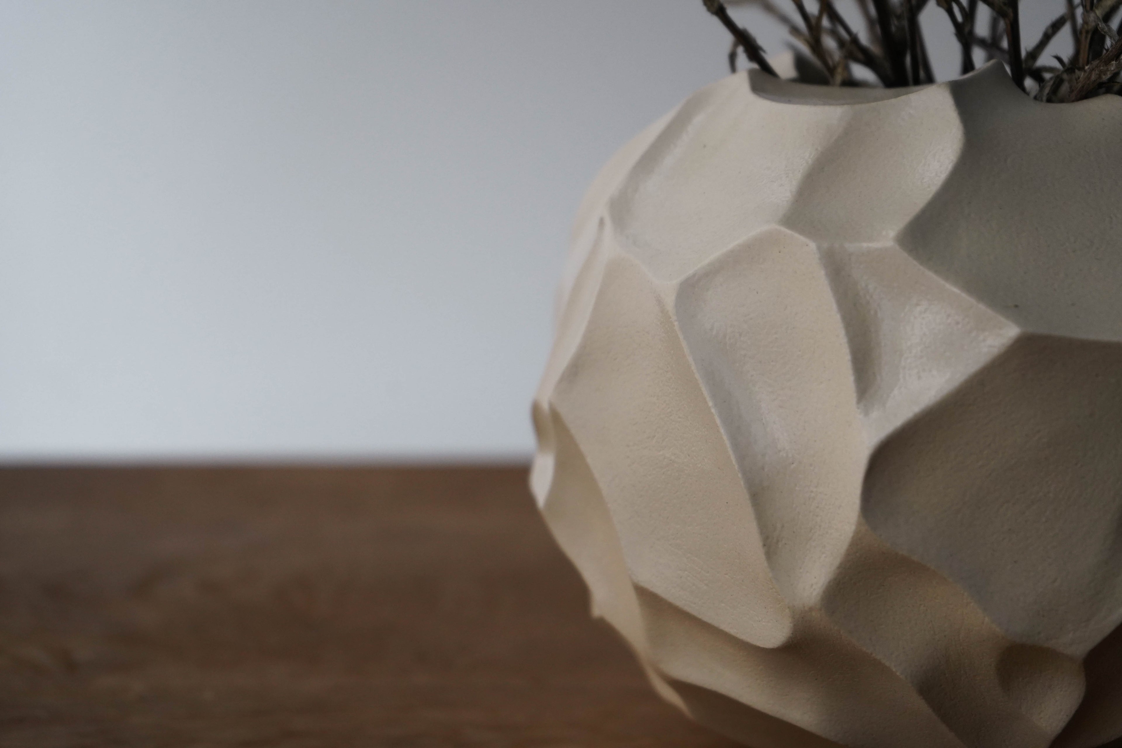 Meteorite - Handbuilt Round Stoneware Vase