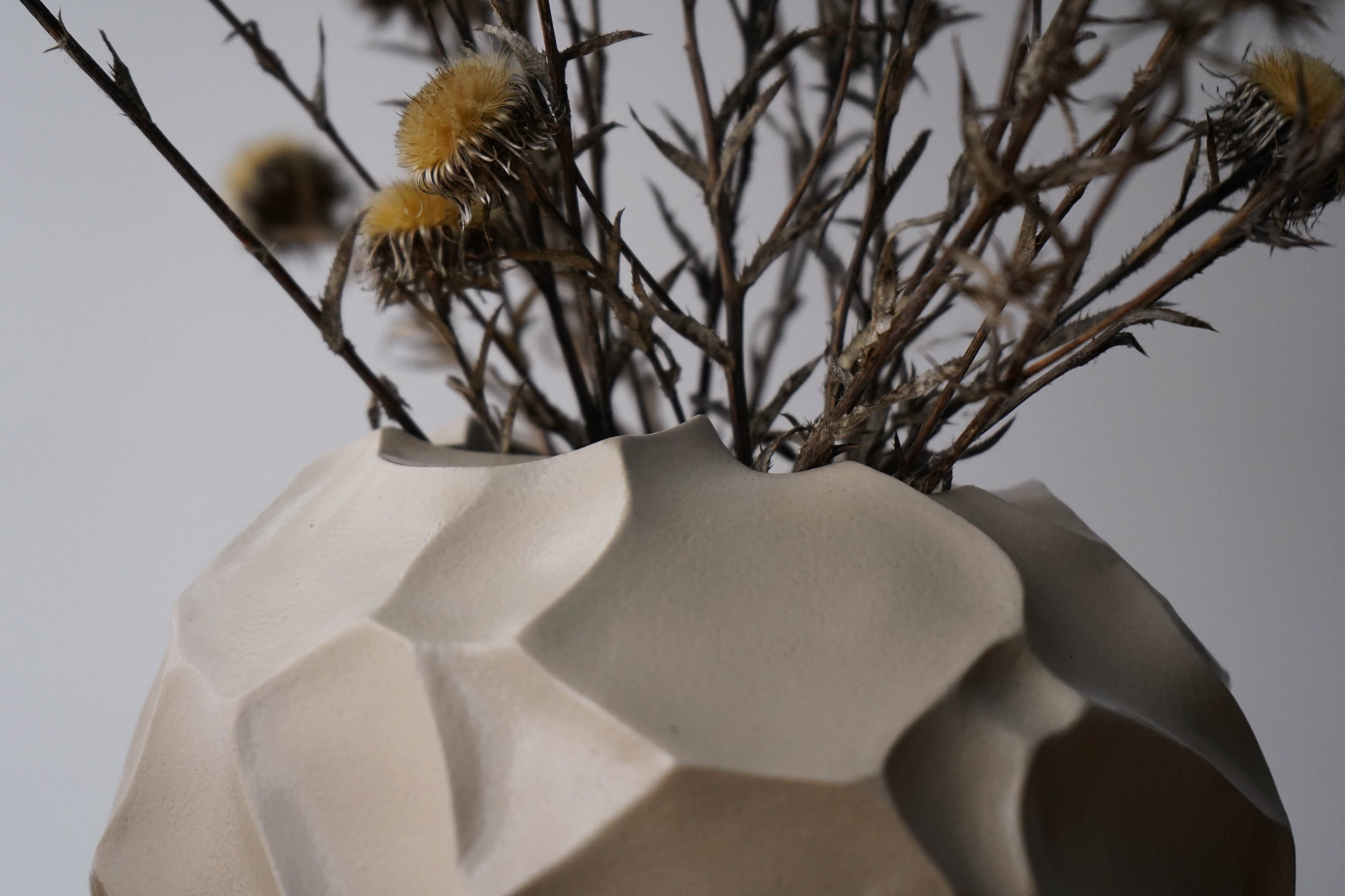 Meteorite - Handbuilt Round Stoneware Vase