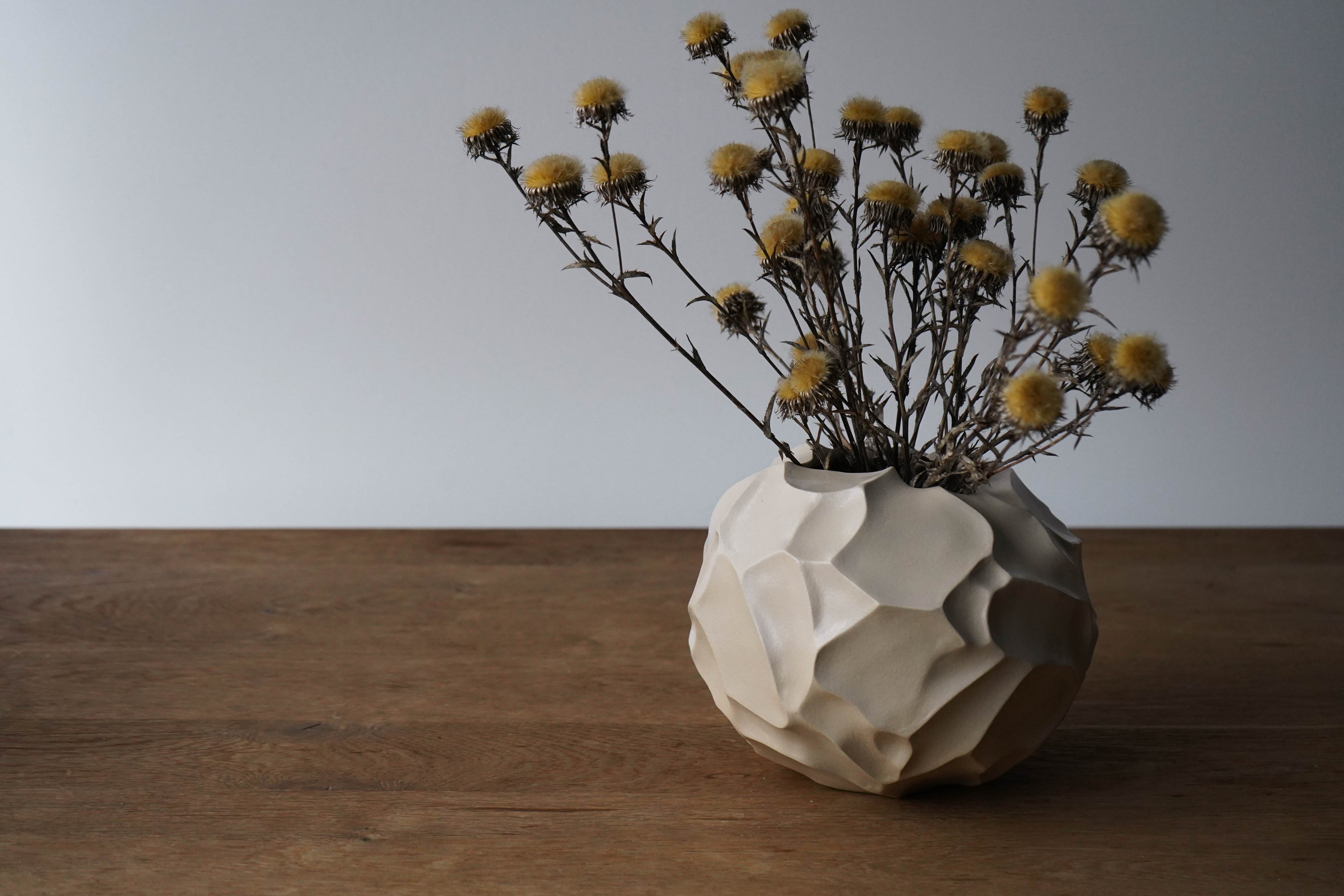 Meteorite - Handbuilt Round Stoneware Vase