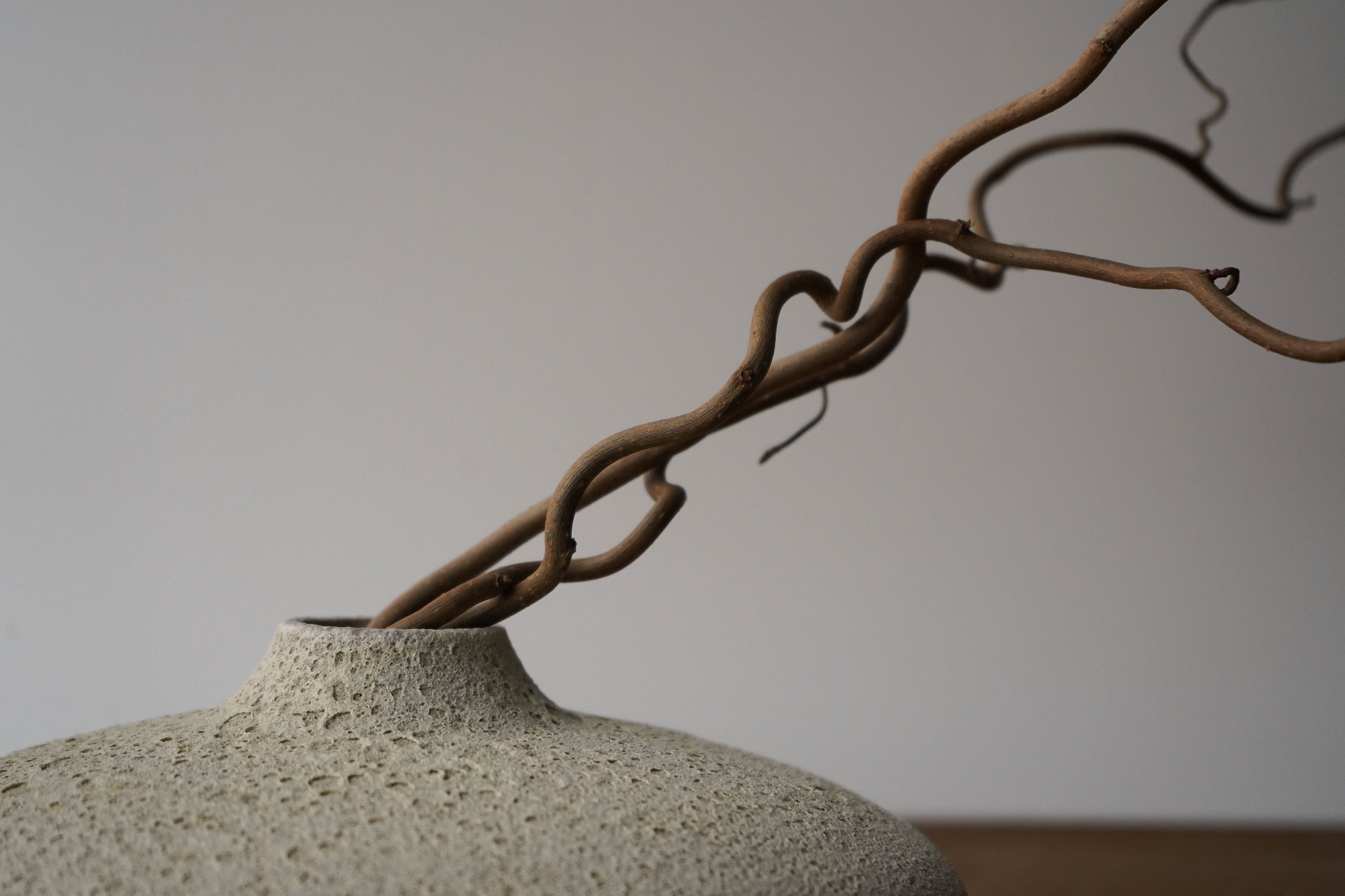 Lava Crater Handbuilt Stoneware Vase