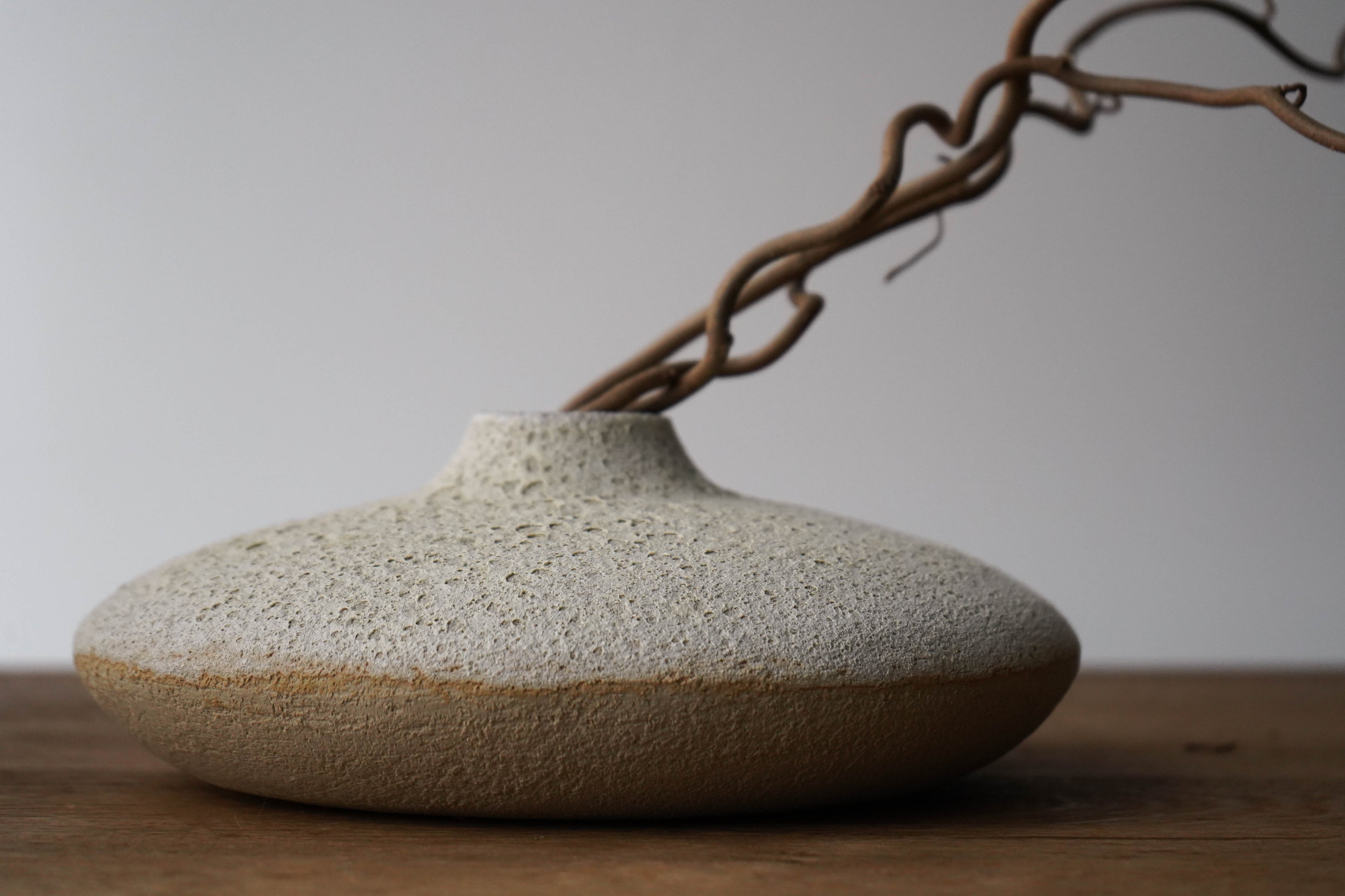 Lava Crater Handbuilt Stoneware Vase