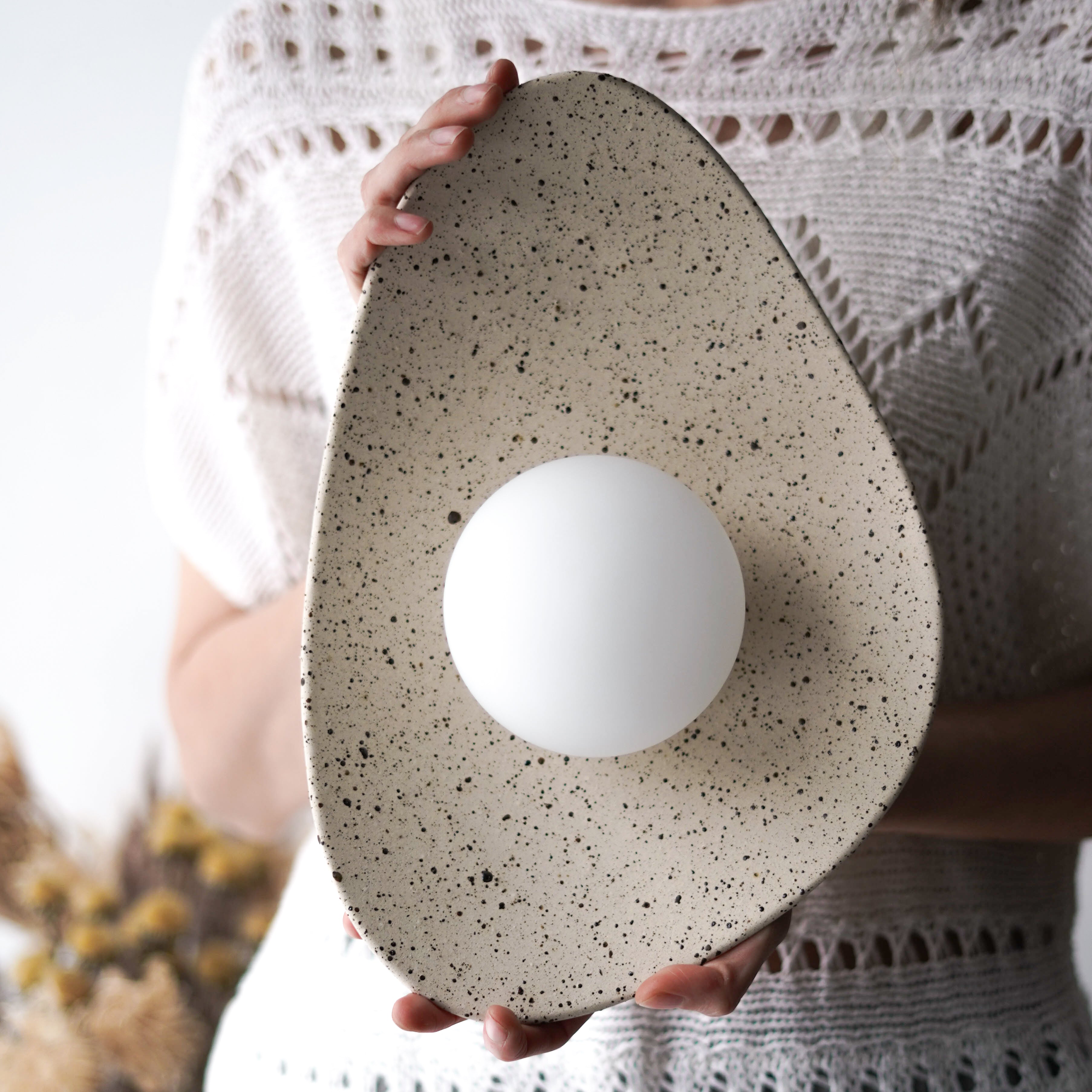 Speckled Ceramic Wall Light / Sconce