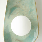 Ocean Blue & Turquoise Ceramic Wall Lamp / Sconce