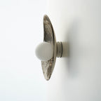 Applique murale en céramique blanc crème