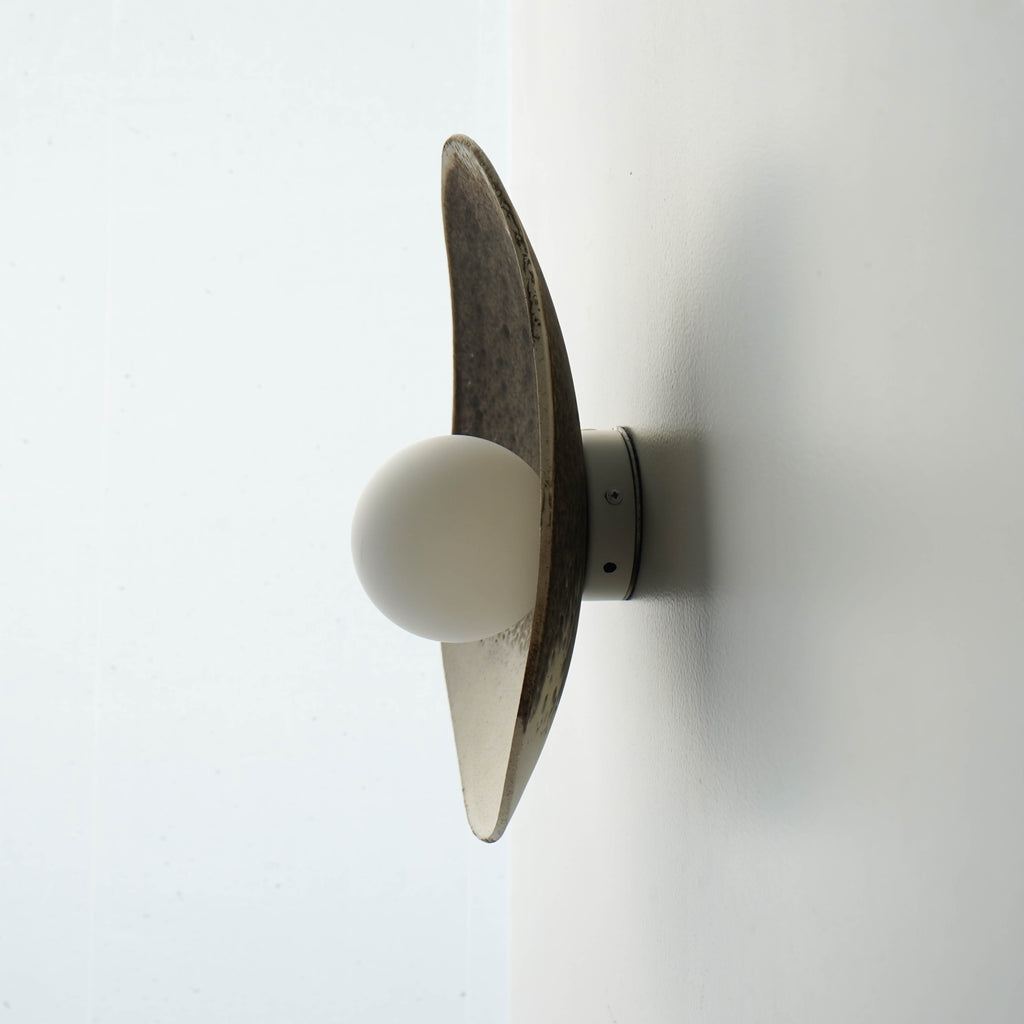 Applique murale en céramique blanc crème