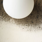 Applique murale en céramique blanc crème