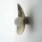 Applique murale en céramique blanc crème