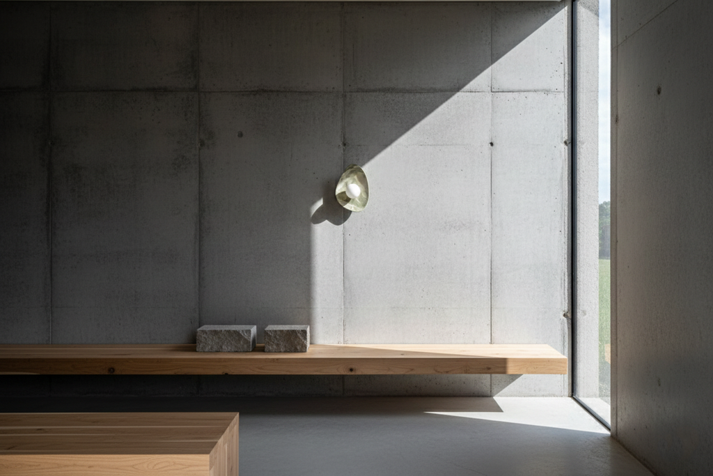 Green & White Marble Ceramic Wall Lamp / Sconce