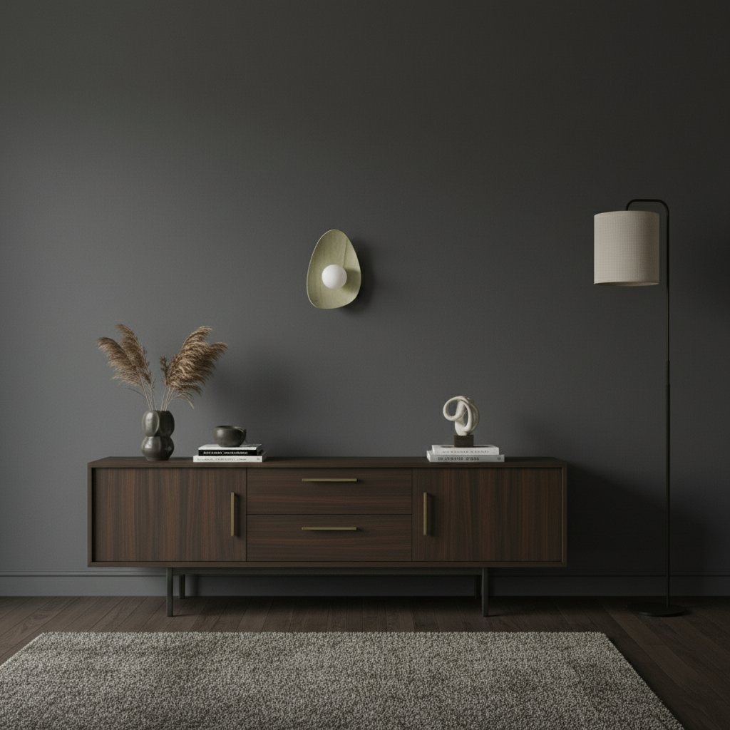 Green & White Marble Ceramic Wall Lamp / Sconce