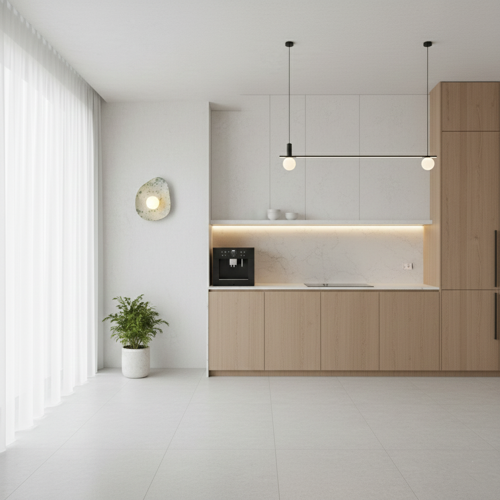 Lámpara de pared/aplique de cerámica moteada en blanco y verde