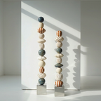 Handmade Sea Totem Sculpture